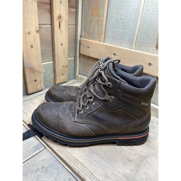 Rockport HydroShield US10 Brown Leather Waterproof Mens Boots Adiprene by Adidas - Picture 5 of 12